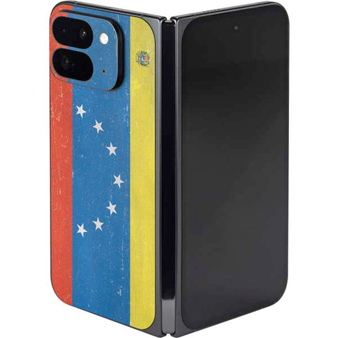 Venezuela Flag Distressed Google Pixel 9 Pro Fold Skin
